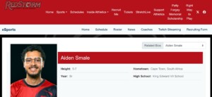 Aidan Smale College Esports