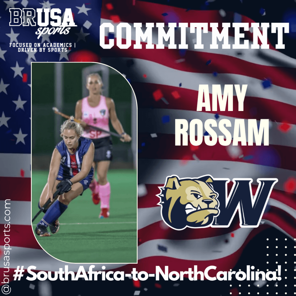 Amy Rossam field hockey scholarship athlete at Wingate University