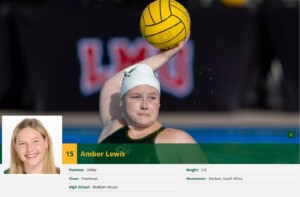 Amber Lewis water polo scholarship athlete at Concordia University Irvine